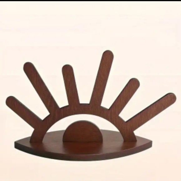 Evil Eye Boho/Bohemian Wood/Wooden Jewelry Display Stand/Ring Holder Organizer - Picture 9 of 14